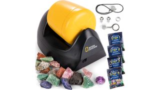 National Geographic Starter Rock Tumbler Kit on a white background