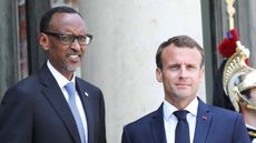 Paul Kagame and Emmanuel Macron in 2018