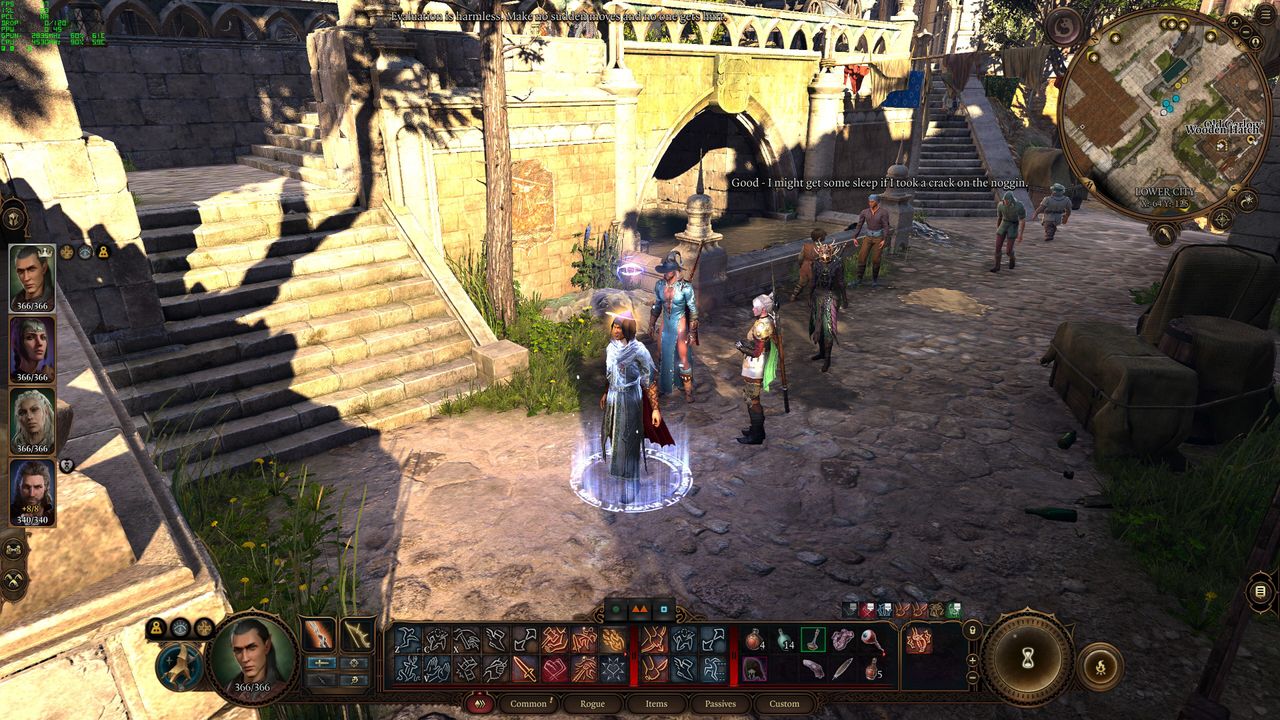 Baldur's Gate 3 with upscaling
