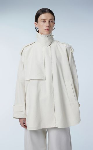 Jnby Oversized Belted Short Trench Coat