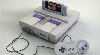 Super Nintendo with Street Fighter II