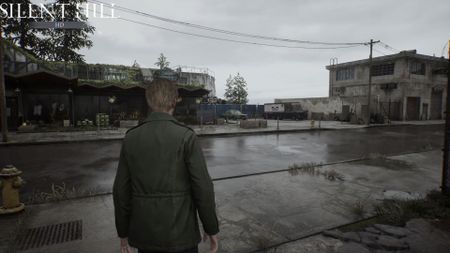 A fogless mod for Silent Hill 2 Remake showing silent hill... without the fog.