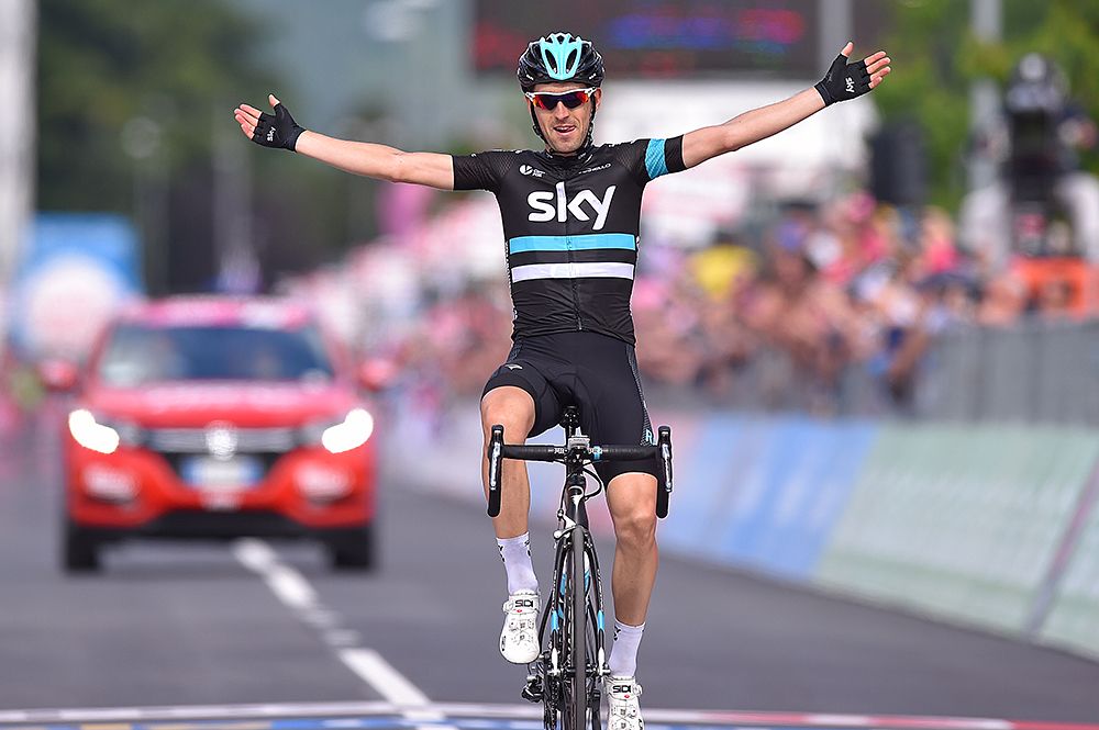 Mikel Nieve (Team Sky) takes the solo win at stage 13 at the Giro d'Italia