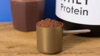 Is protein powder good for you? Image shows protein powder in scoop