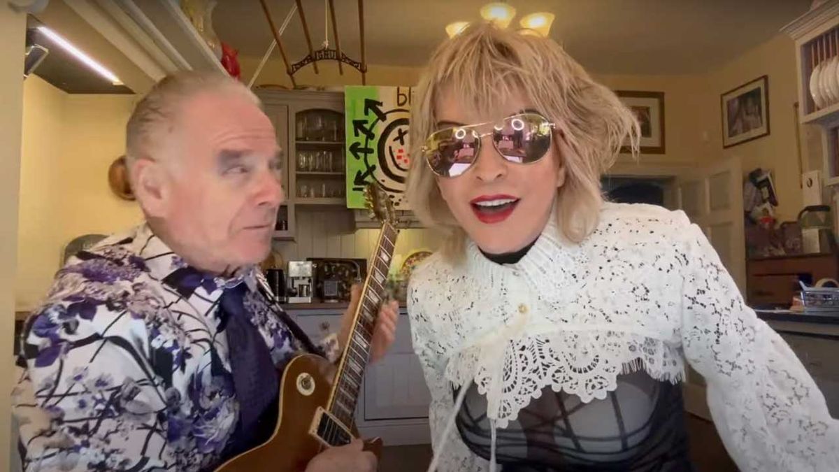 Robert Fripp and Toyah in their kitchen