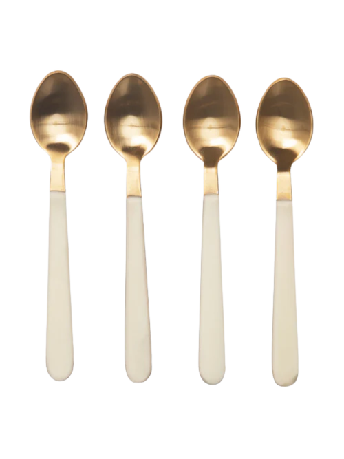 Resin Handled Cocktail Spoons, Set of 4