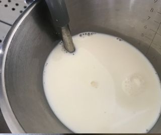 Smeg ECF02 steam wand texturing milk