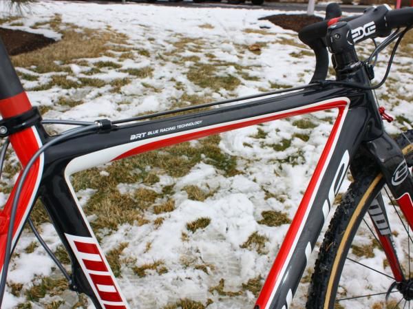The underside of the top tube is slightly flattened for easier shouldering.