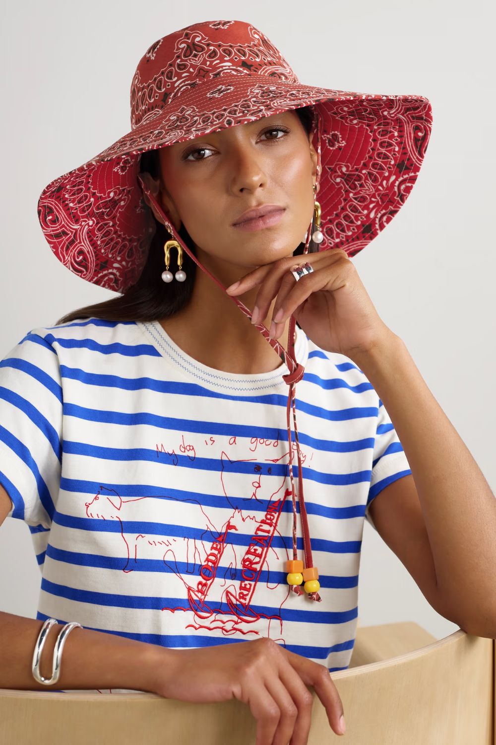 Call It By Your Name Capeline reversible cotton bucket hat