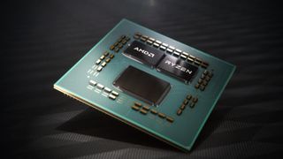 A mockup of an AMD mobile CPU