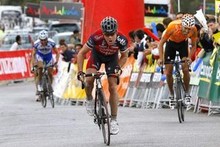 Cadel Evans (Silence-Lotto) after his first win of the season, the second stage of the Vuelta a Andalucía.