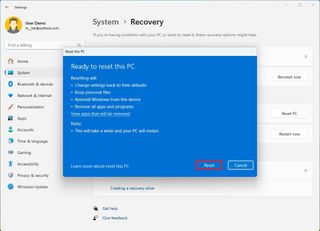 Windows 11 reset
