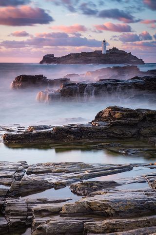 Godrevy Lighthouse, nr St Ives, Cornwall, England, by Justin Cliffe LRPS