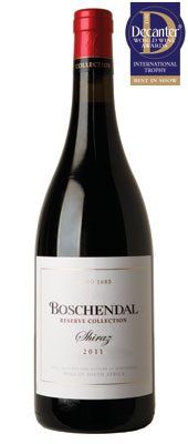 DWWA 2013 International Trophies, Boschendal Reserve Collection Shiraz