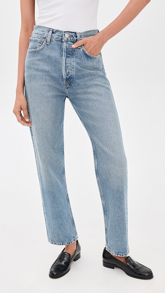 Agolde 90's Pinch Waist High Rise Straight Jeans