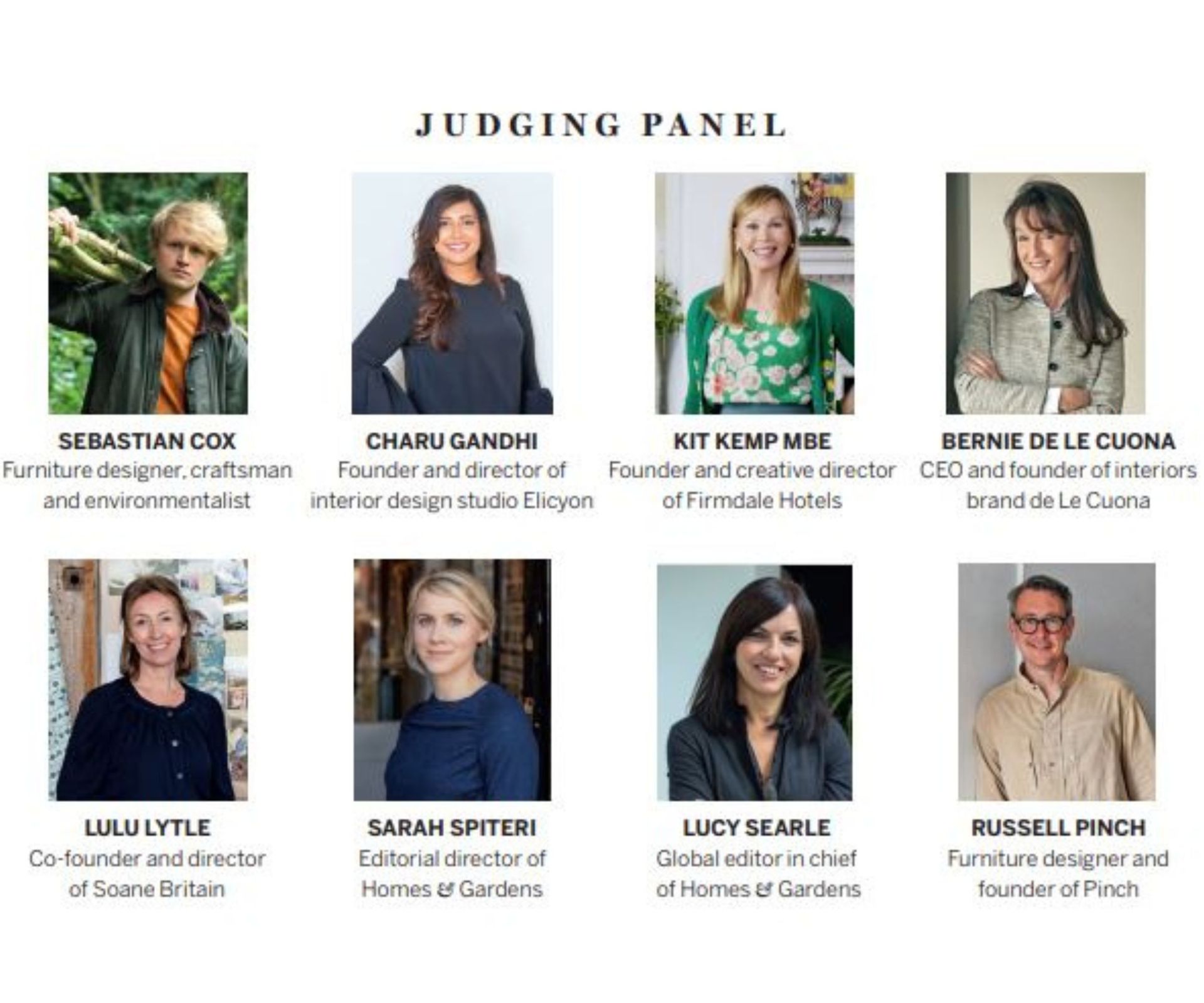 Homes & Gardens Awards Judging Panel