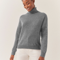 Cashmere Oversized Roll Neck Jumper: was £180now £135 at The White Company (save £45)