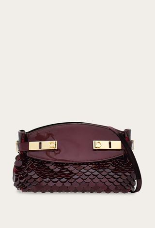 Ferragamo Hug Soft Crossbody Bag with Sequins