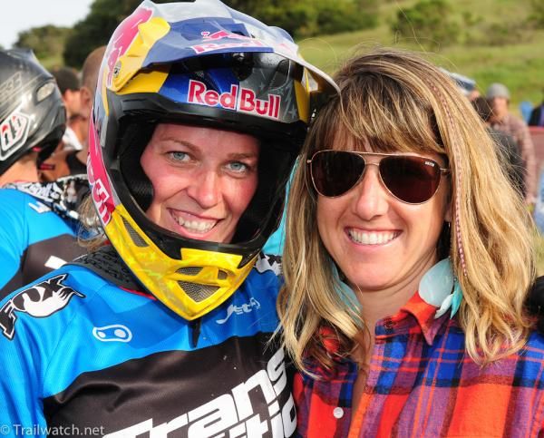 Gold medal winner Jill Kintner (Transitions) and Kathy Pruitt