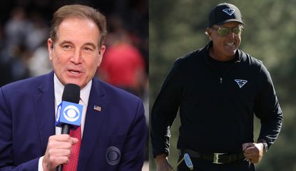 Jim Nantz and Phil Mickelson 