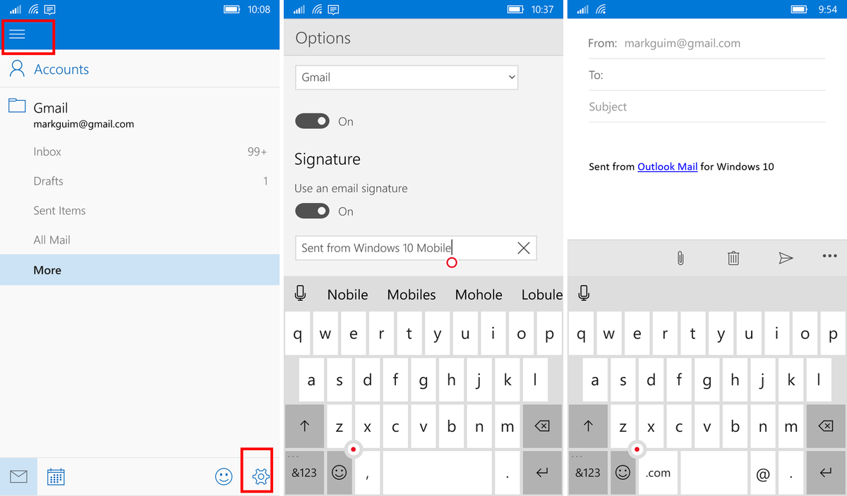 How to change the email signature in Outlook for Windows 10 Mobile Windows Central