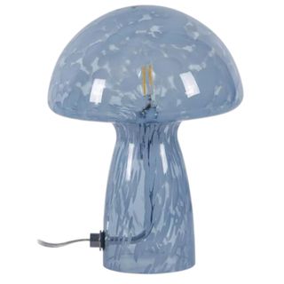 Urban Shop Novelty Glass Mushroom Lamp