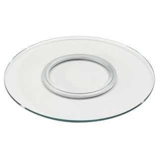 Clear Glass Lazy Susan by Raymour & Flanigan