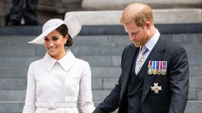 Prince Harry and Meghan Markle attending a royal function in London, England 
