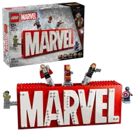Lego Marvel Logo & Minifigures