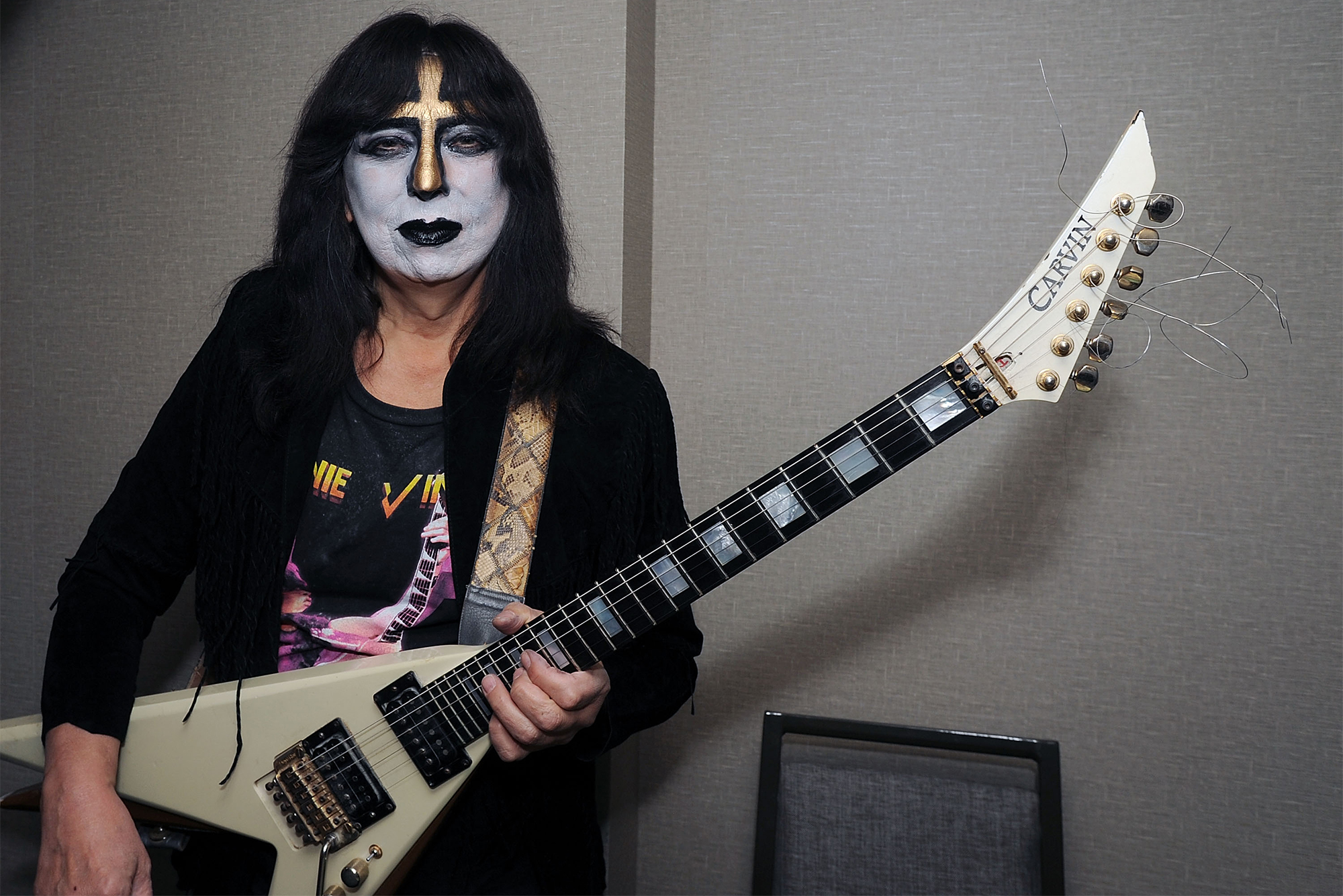 Vinnie Vincent attends the Chiller Theatre Expo Fall 2018 at Hilton Parsippany on October 26, 2018 in Parsippany, New Jersey.