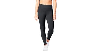 Black high-waisted leggings for the best leggings on Amazon.
