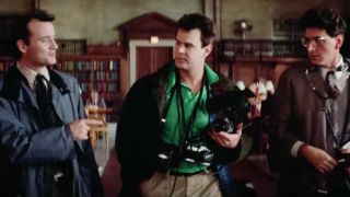 Bill Murray, Harold Ramis, and Dan Aykroyd in Ghostbusters