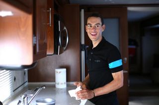 Richie Porte gave a tour of his motorhome on the firs rest day of the race