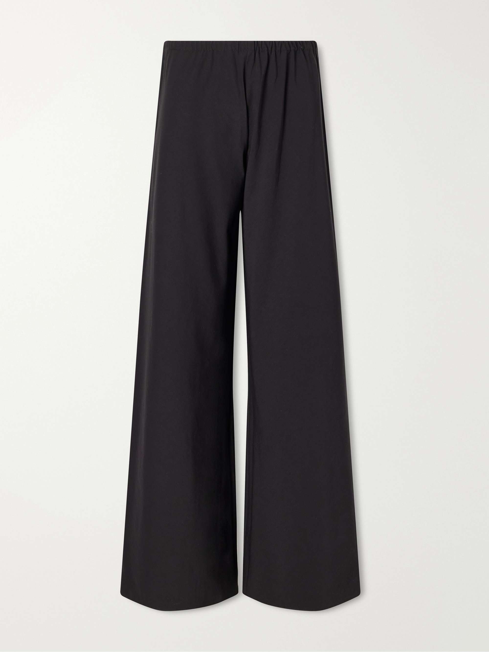 Colby Cotton-Poplin Wide-Leg Pants
