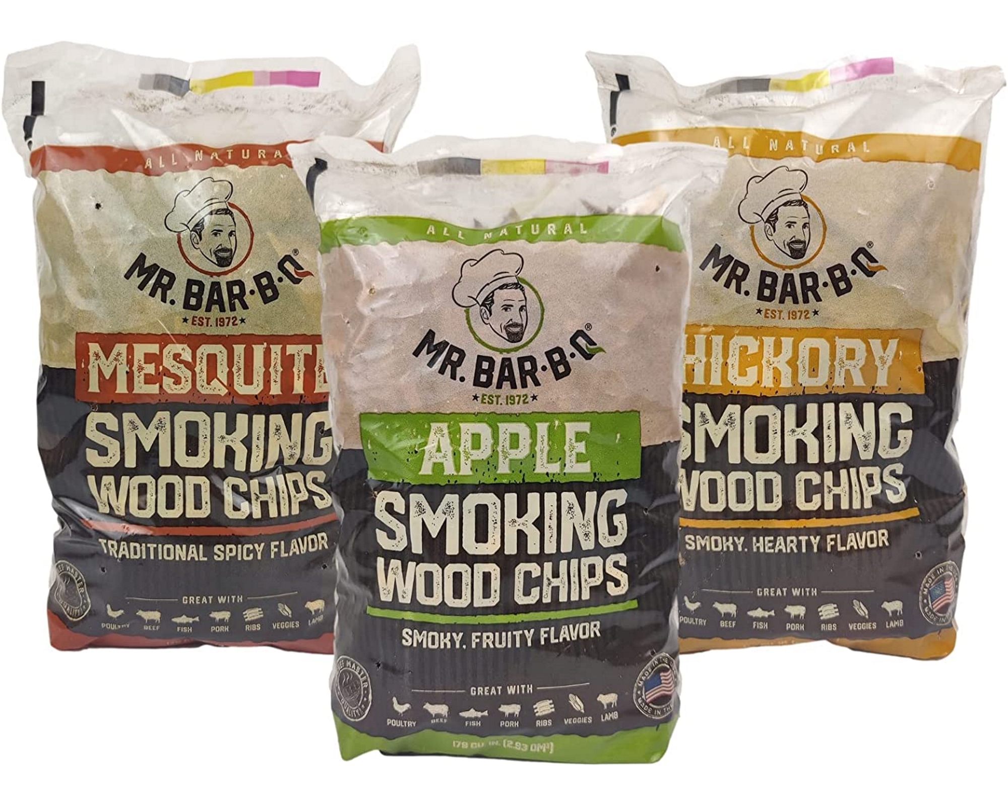 Mr. Bar-B-Q Hardwood Smoking Chips Variety Pack