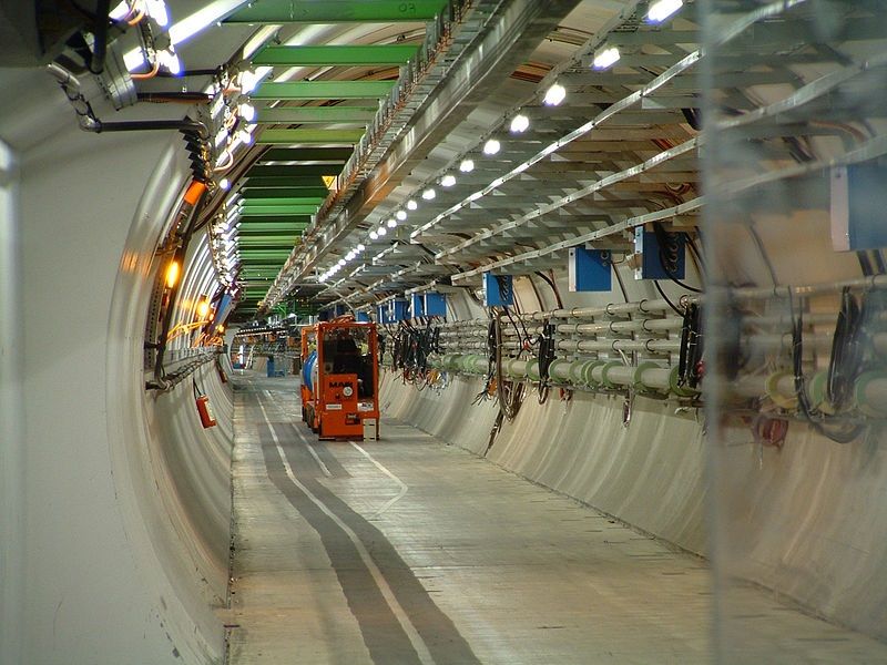 The Large Hadron Collider at the CERN research center.