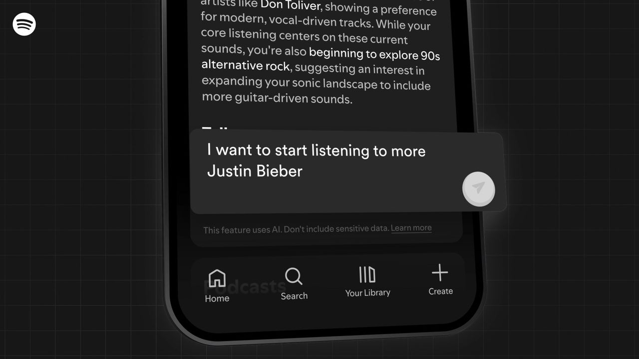 Spotify begins its Taste Profile beta, which shows users what their recent musical tastes have been, detailing genres, too, and giving them the option to tell it what they'd prefer to see more/less of.