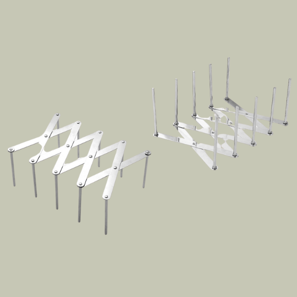 XCWTBL, 2 Pieces Adjustable Pot Lid Organizer Rack&amp;ndash;Stainless Steel