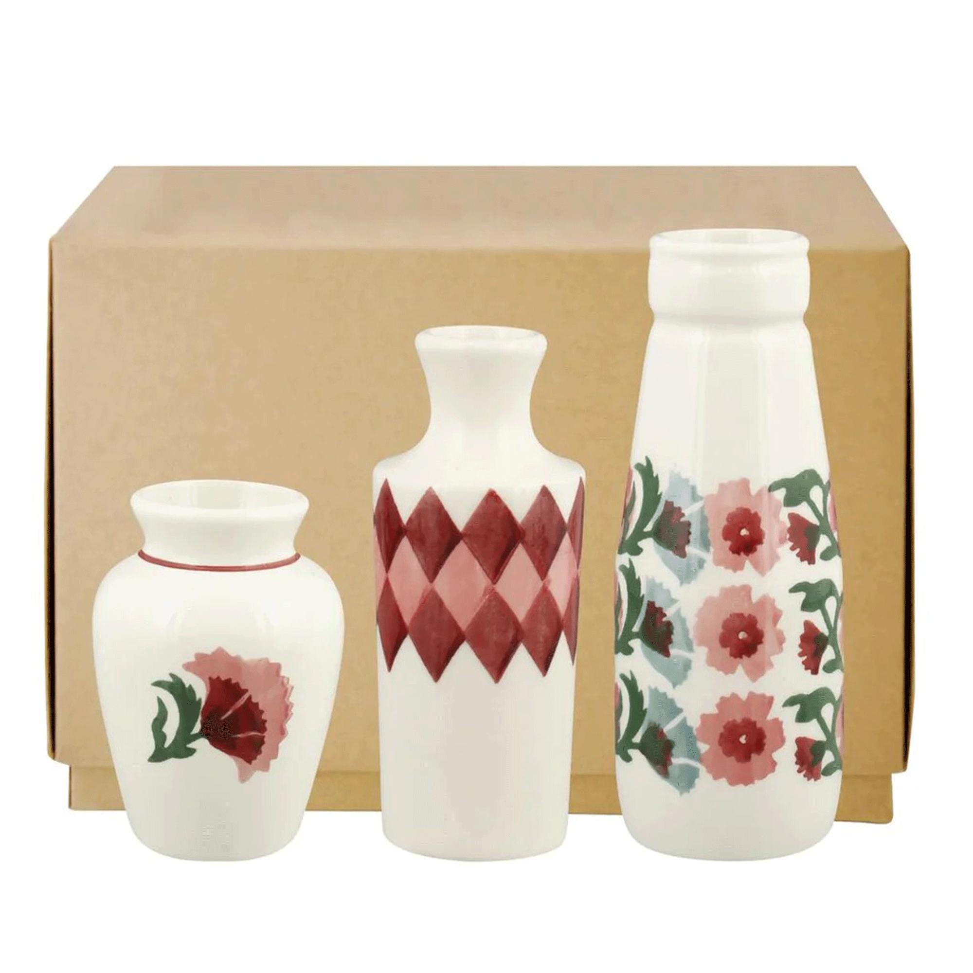 Emma Bridgewater UK, Indian Summer Set of 3 Vases