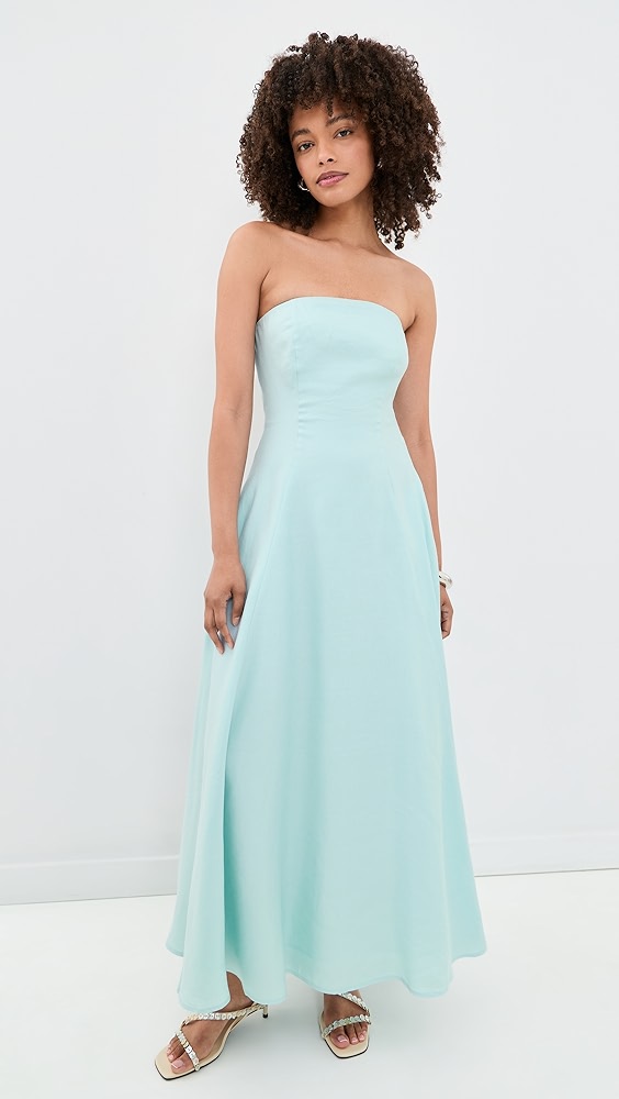 The Favorite Linen Dress - Aqua
