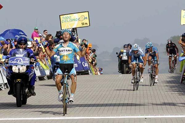Sergio Paulinho (Astana) celebrates