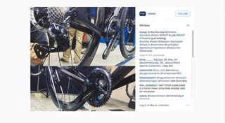 What looks to be new Shimano Dura-Ace Di2 was captured on Instagram at the Taipei Cycle Show.