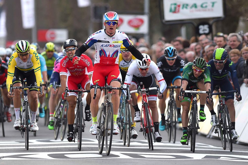 Alexander Kristoff takes the win.