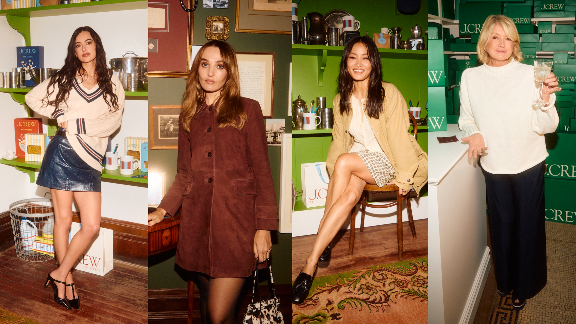 celebrities wearing the jcrew fall collection in new york city