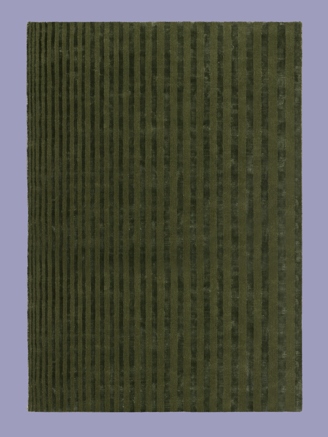 A striped green rug from La Redoute
