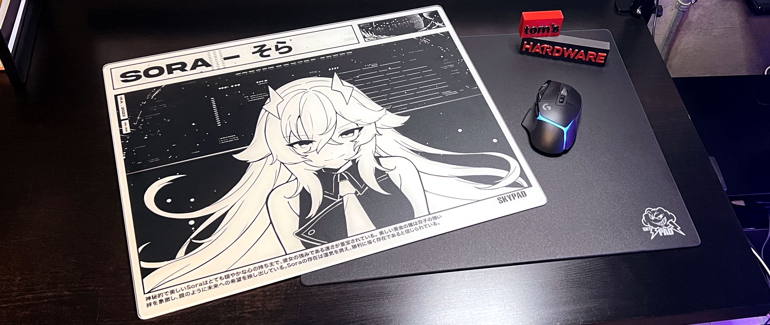 Skypad2.0、3.0セット SkyPAD 3.0 XL Gaming Glass Mouse Pad Professional eSport Black