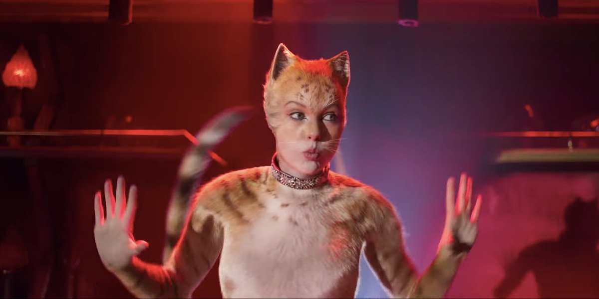 Cats Bombalurina throws out the jazz hands