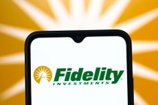 Fidelity Investments logo displayed on a smartphone screen