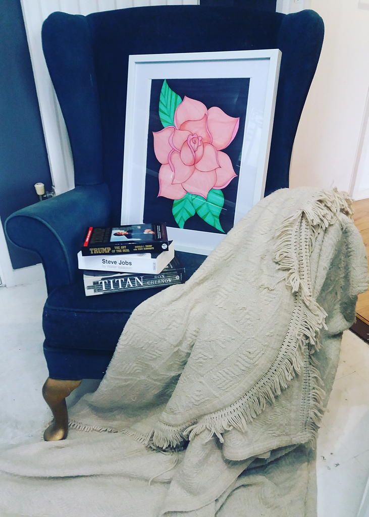 This easy hack totally transformed a dated armchair – using just a can of spray paint