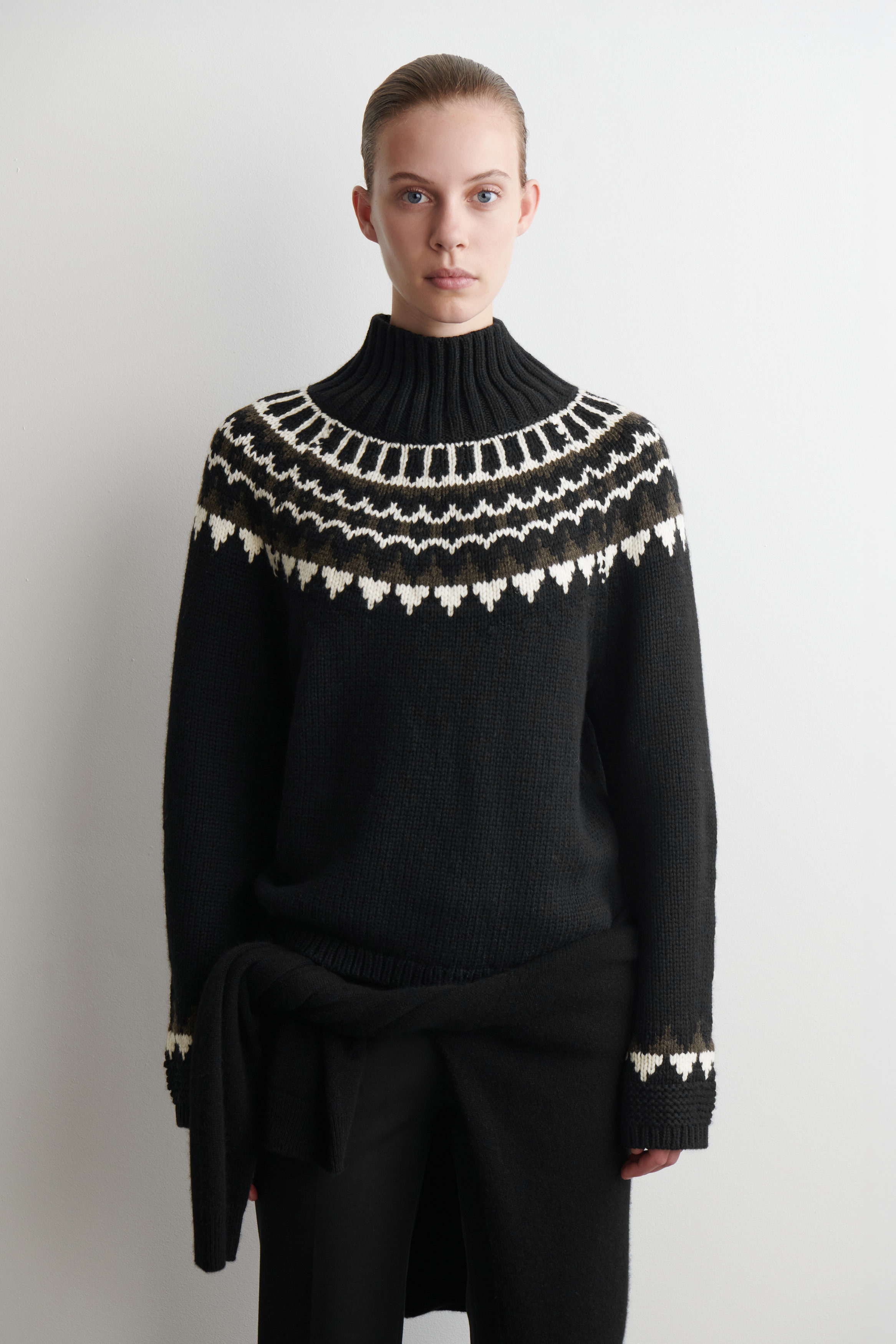 Fair Isle Wool-Cashmere Sweater